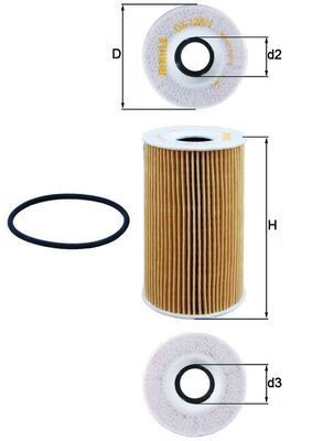 Compre OX37D Mahle Original Filtro de óleo